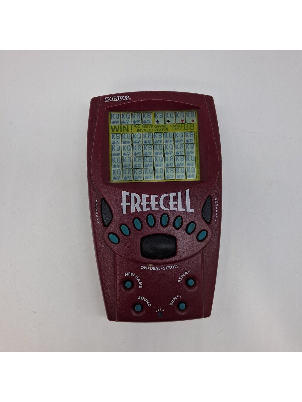 Vintage 1999 Radica FreeCell Solitaire Handheld Electronic Game Tested Working